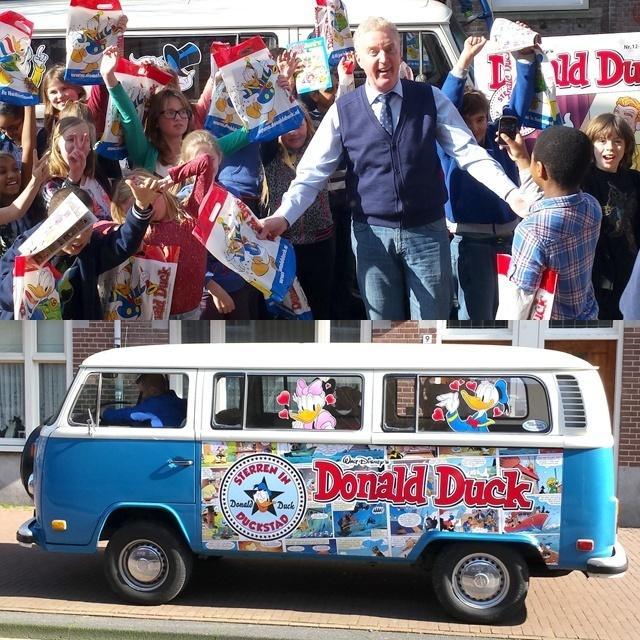 Schooltour met Donald Duck en Andre van Duin