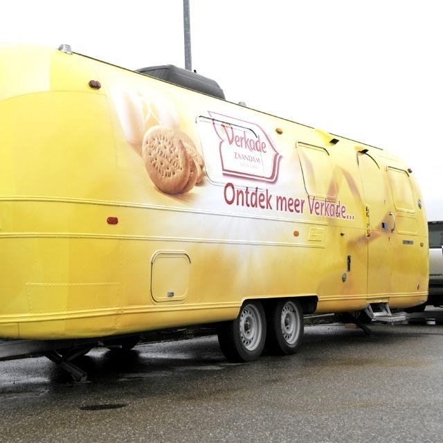 Verkade mobiele popup in Airstream caravan
