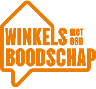 Logo Winkels met een boodschap