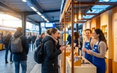 Wat kost een tijdelijke winkelruimte huren op een NS station?