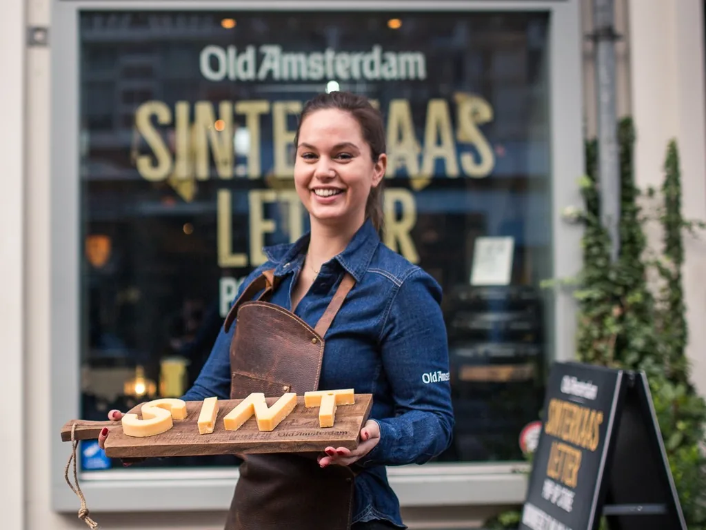 Brandambassador bij de Old Amsterdam Sinterklaasletter pop-up store